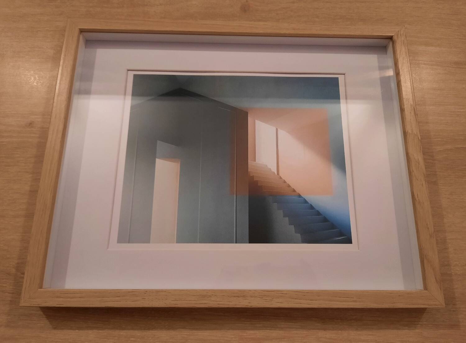 Modern abstract architecture framed photo