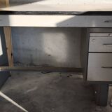 Metal industrial desk