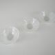 Set of glass bowls, Italian design, 1970s, production: Italy