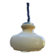 Vintage suspension lamp monte et baisse volvit and opaline yellow glass