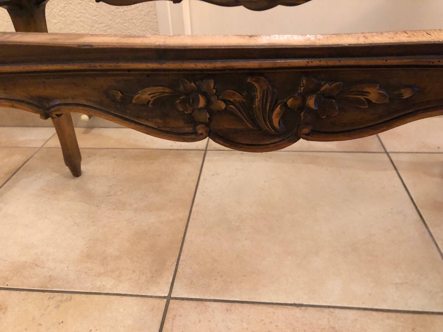 Pink marble coffee table