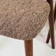 6 brown Scandinavian dining chairs