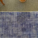 Tapis turc bleu 5x8 -tapis bleu marine