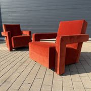 1x Cassina Utrecht chair Terracotta velvet in as new condition!!
