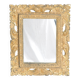Decorative gold mirror mid-century in a wooden frame, Italy, 1960s.