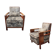 Pair of 1930s mahogany armchairs