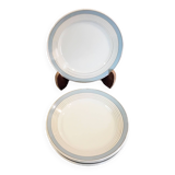 Set of six Lunéville flat plates