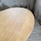 Oval farmhouse table oak 1960