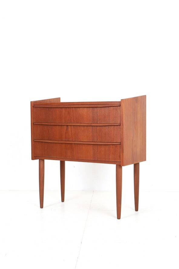 Filigree mid-century teak chest of drawers / Danish modern design / 1960s