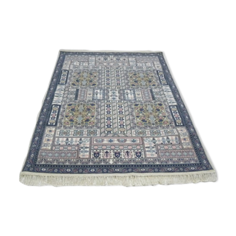 Tapis oriental laine nouée à la main motif floral 185x276cm