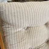 Pair of pine garden armchairs