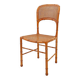 Vintage organic style chair in faux bamboo and caning - 1960s