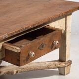 Ancienne table basse blanche (vers 1920)