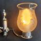 Pair of chrome wall sconces vintage bathroom