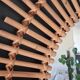 Very large sun mirror in rattan.
