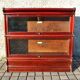 Mahogany glass-fronted bookcase THE GLOBE WERNICKE LONDON 1900, a piece of furniture