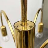 German vintage brass chandelier by Star Leuchten, 1970s.