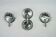 Set of three Cristal Art sconces in chrome and cut glass. Italy 1970s