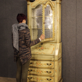 Venice lacquered gilded and painted buffet