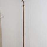 Lampadaire halogène laiton et bois