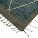 Hand-Knotted Turkish Contemporary 290 cm x 383 cm Blue Wool Carpet
