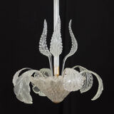 Murano glass leaves chandelier, Italy 1950