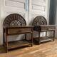 Pair of rattan bedside tables