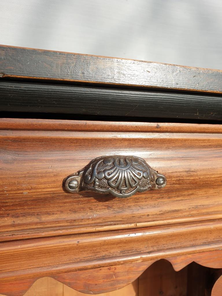 High chest of drawers furniture XIXth with niche