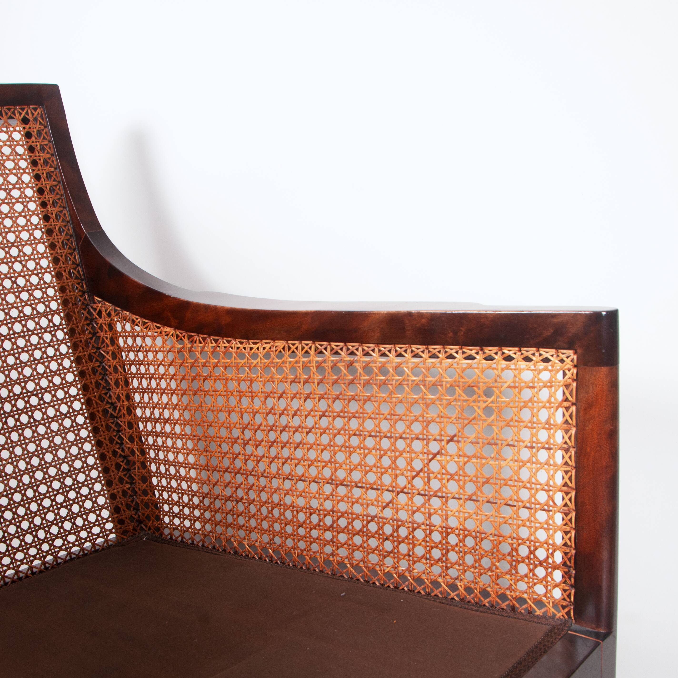 Pair of Danish 1940s bergere armchairs