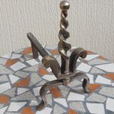 Pair of old bronze channels