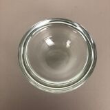 Murano heavy clear glass shell bowl, by Gino Cenedese Italy, 1960