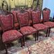 2x8 wooden and fabric chairs