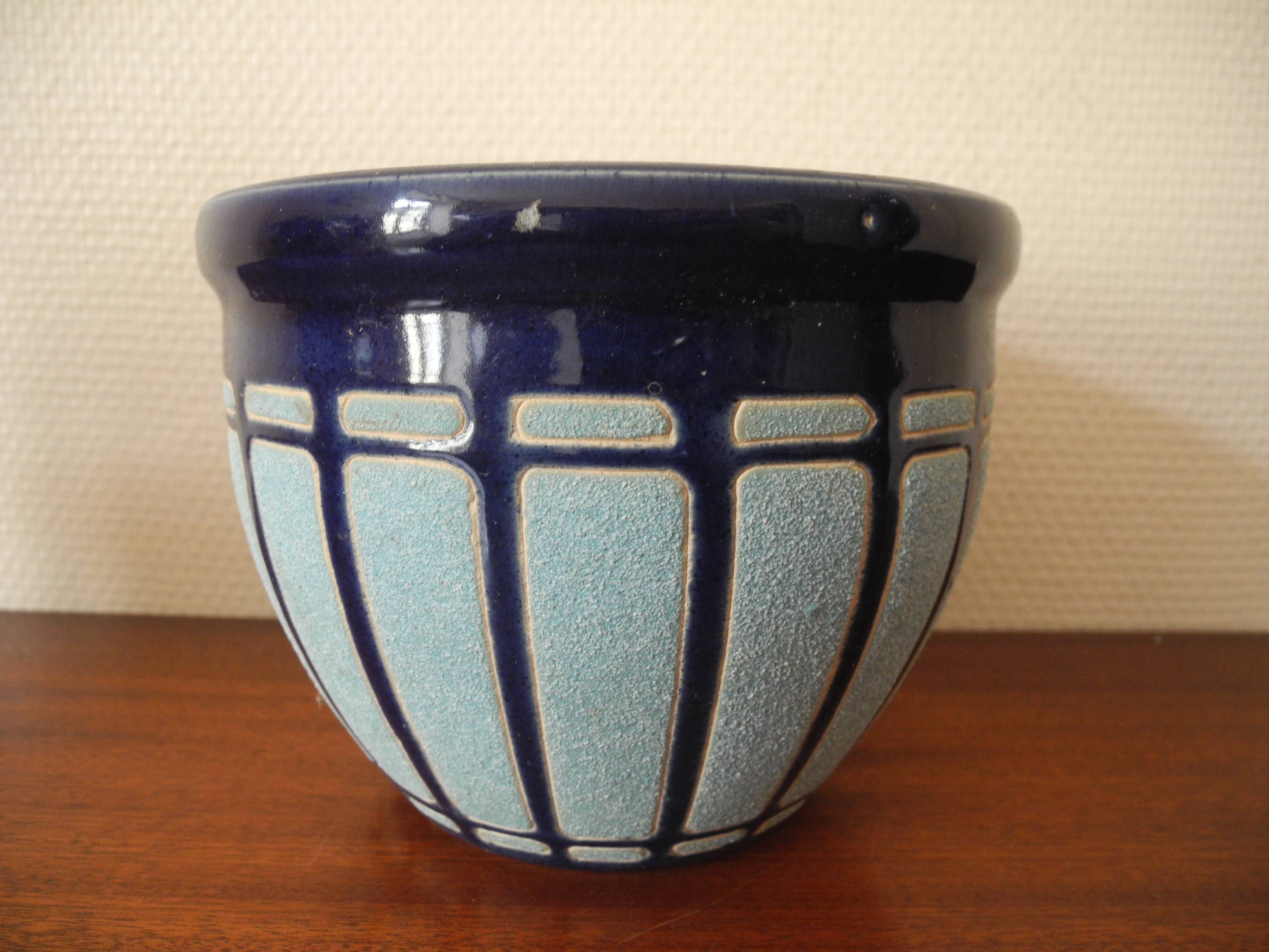 vintage ceramic flower pot