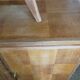 1950s two-body buffet, oak veneer, tapered legs.