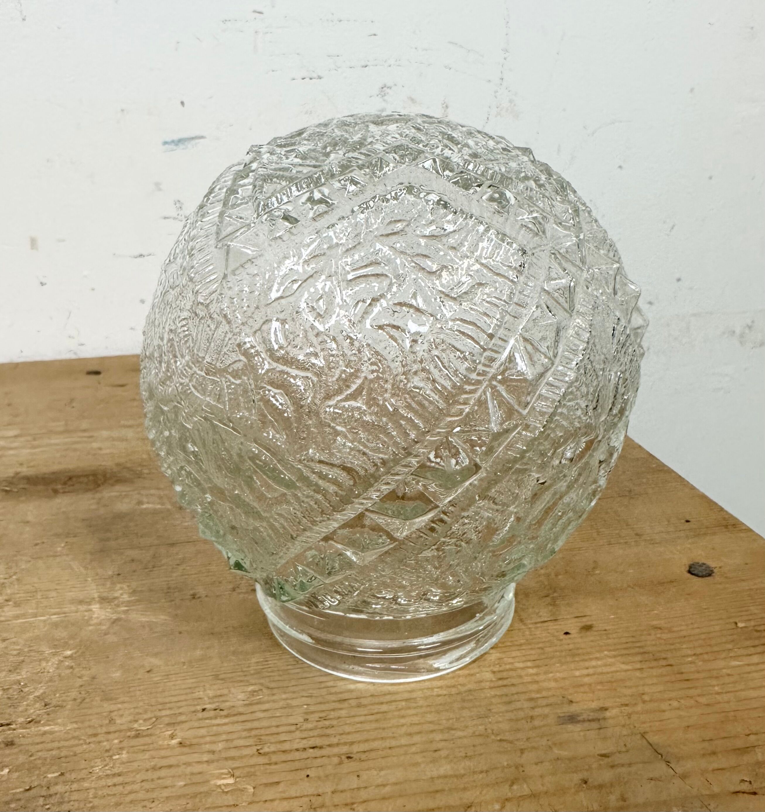 Vintage White Porcelain Pendant Light, 1970s
