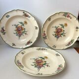 Set of 7 half-hollow plates Villeroy and Boch Mettlach 1562