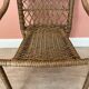 Small children's chair in beige scoubidou.