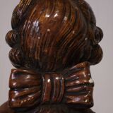 Bust of a young man in antique plaster.