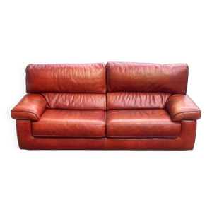 Canapé 3 places en cuir - convertible