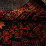 Antique Rustic Azerbaijan Rug, Handwoven Caucasian Rug- 142x312cm