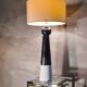 Elegant large glazed ceramic lamp, 70s style electricity ok, 70x35