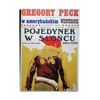 Duel in the Sun Polish poster Duel in the sun gregory Peck 60 * 80