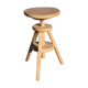 Tabouret à vis bois tripode
