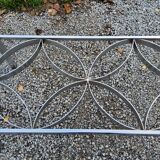 Coffee table from the 70s chrome and smoked glass