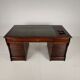 Antique oak writing desk by Stolzenberg – tambour roll top desk – c1880