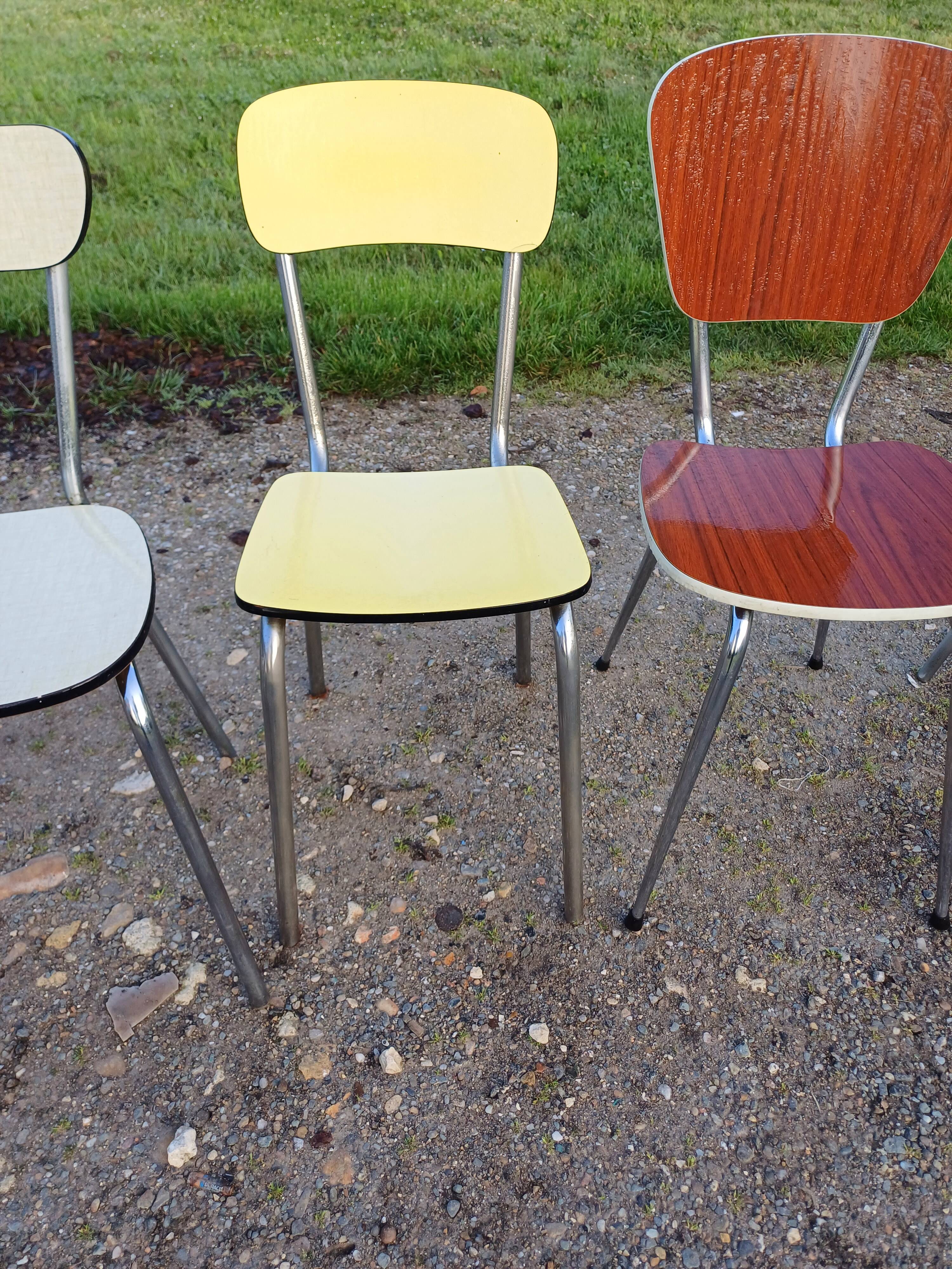 6 Vintage Formica Chairs