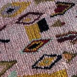 Moroccan bohemian Berber rug in multicoloured wool.