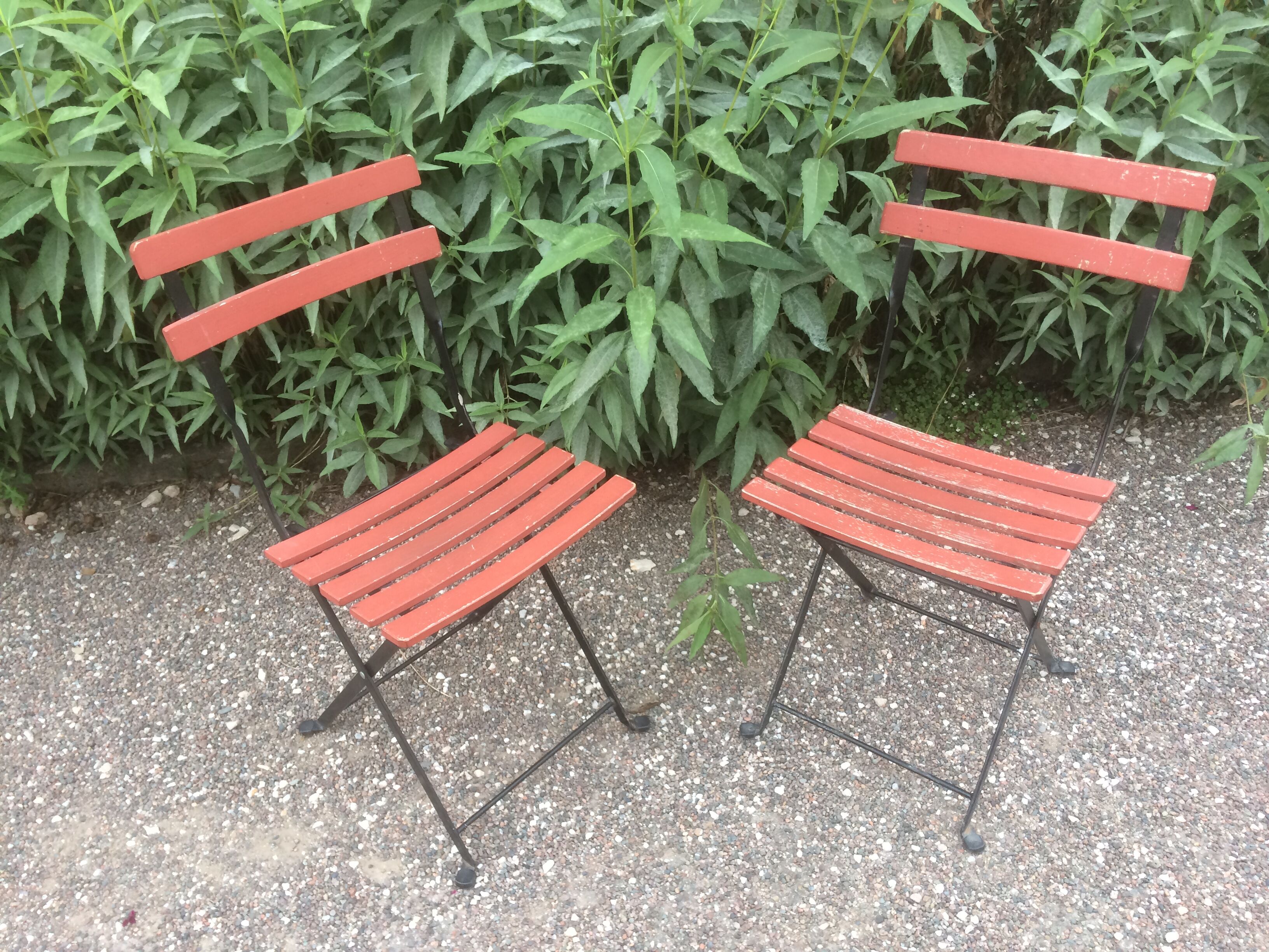 Garden folding chairs