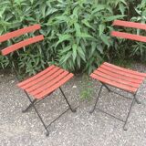 Garden folding chairs