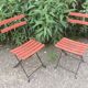 Garden folding chairs